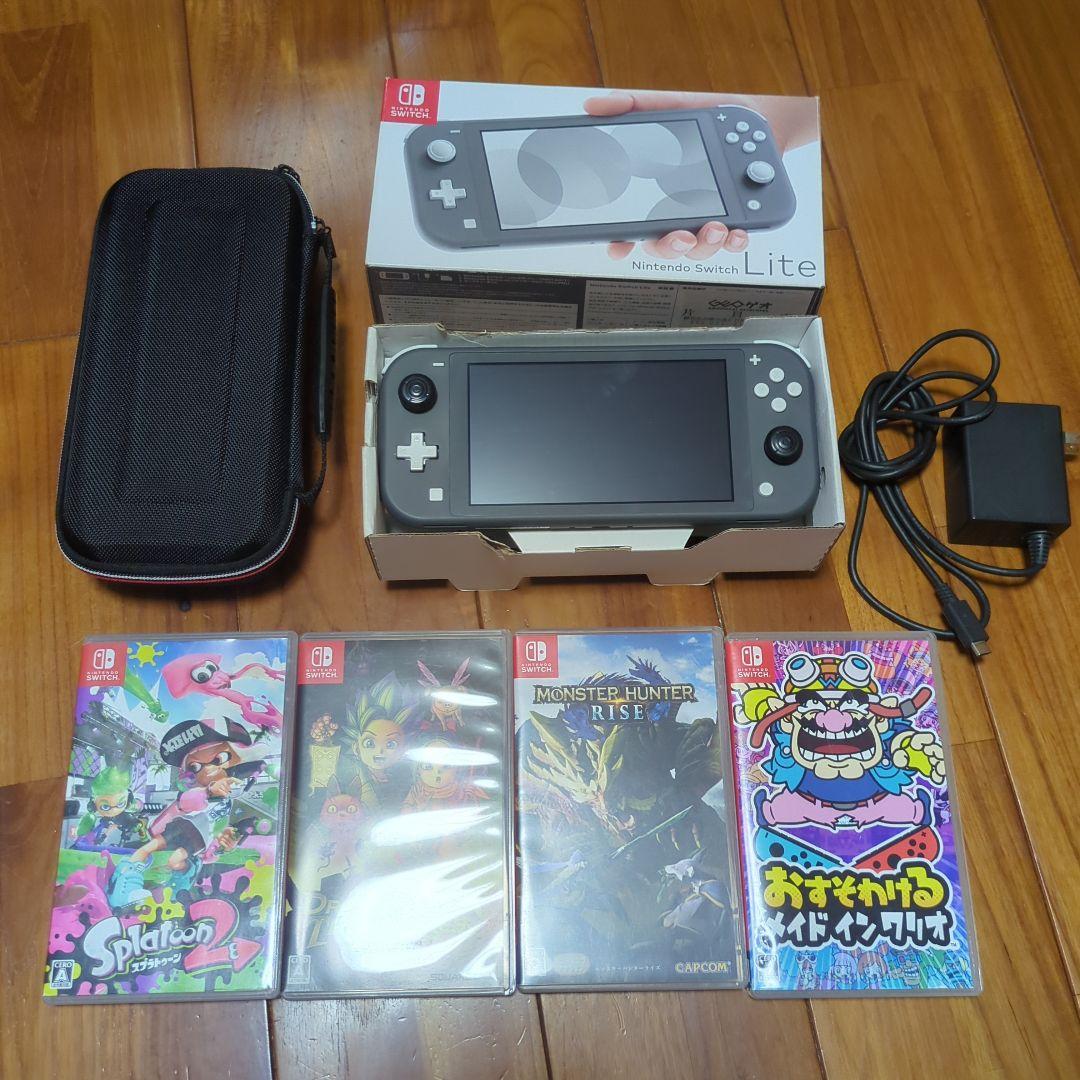 サ*ト様 Switch Lite 本体 + ゲーム4本 + ケース + 64GB