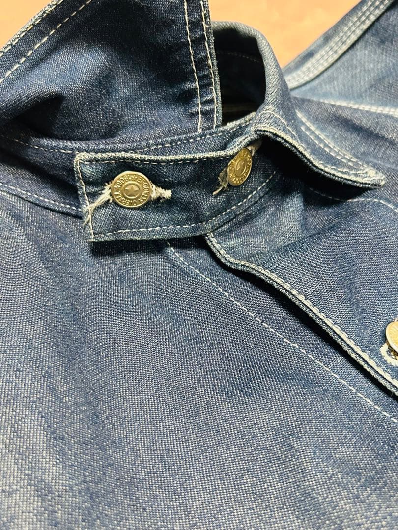 希少濃紺 80s 90s BROOKLYN OVERALL デニム カバーオール