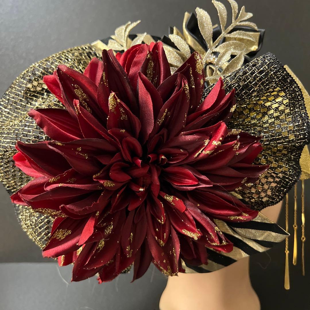 髪飾り・成人式・結婚式・かんざし・ヘッドドレス・振袖・ド派手・超豪華・特大花