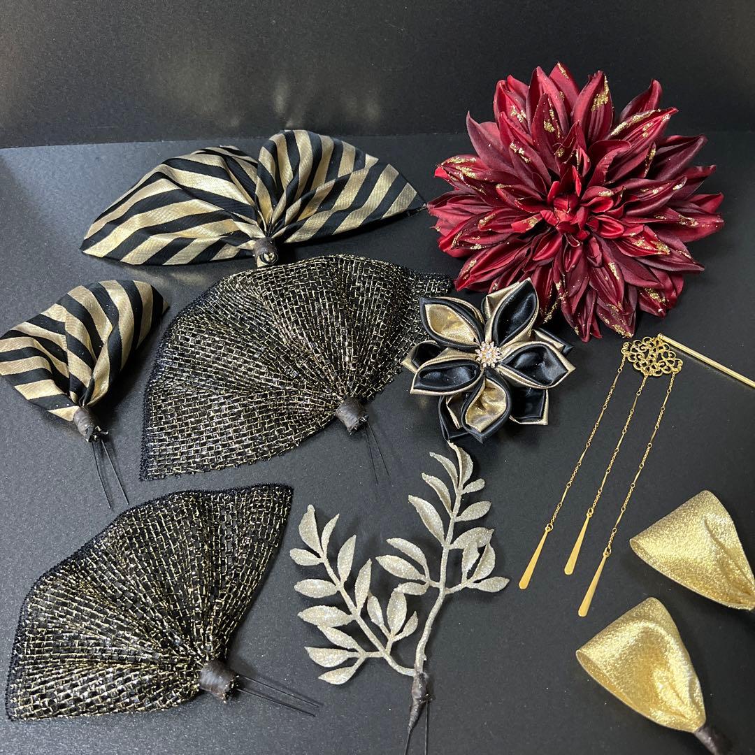 髪飾り・成人式・結婚式・かんざし・ヘッドドレス・振袖・ド派手・超豪華・特大花