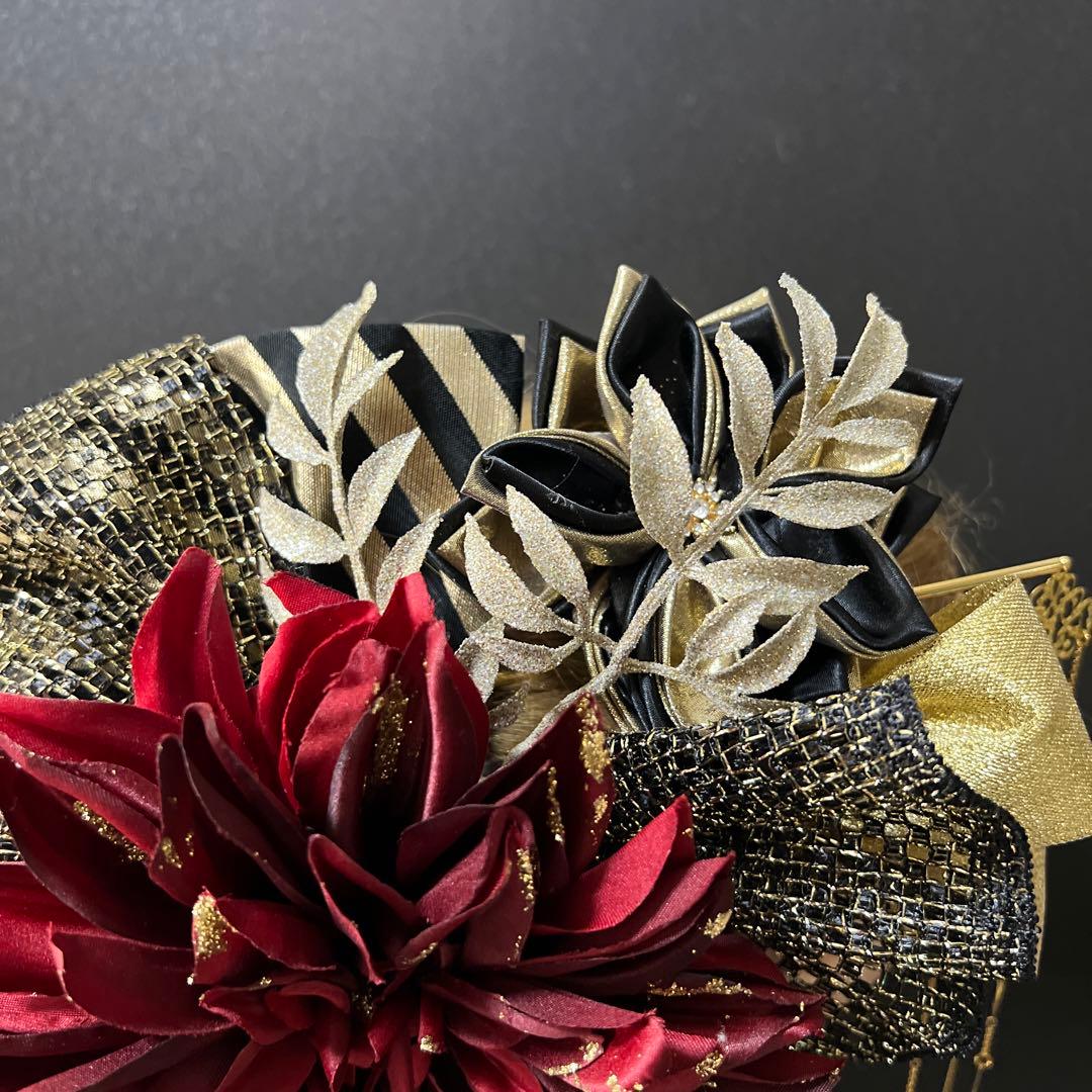 髪飾り・成人式・結婚式・かんざし・ヘッドドレス・振袖・ド派手・超豪華・特大花