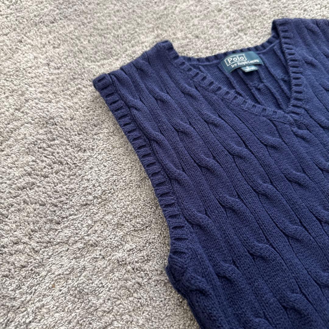 【120】ラルフローレン　キッズフォーマル シャツニットベストパンツ３点セット