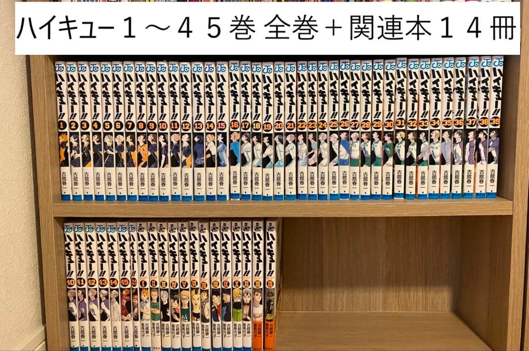 実*夢様 ハイキュー!! 全巻セット 1〜45巻 + 関連本14冊 古舘春一 匿