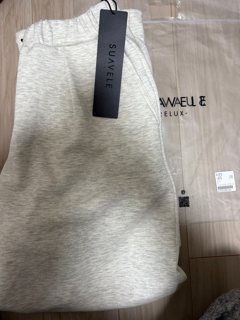 SUAVELE 【ストレートパンツ】【RX-0080】 ライトグレー 2サイズ