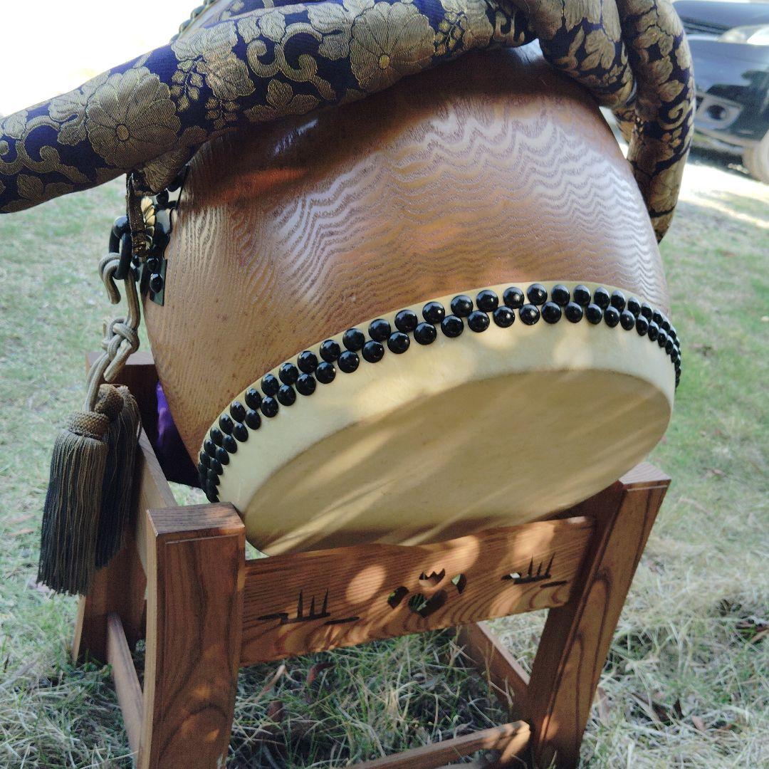 和太鼓 直径約40cm 金色模様