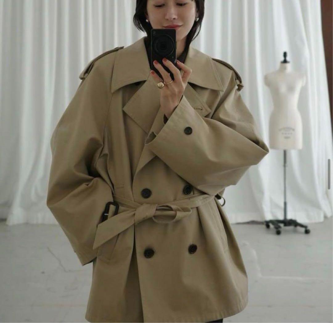 CLANE クラネ　ベージュ トレンチコート オーバーサイズ