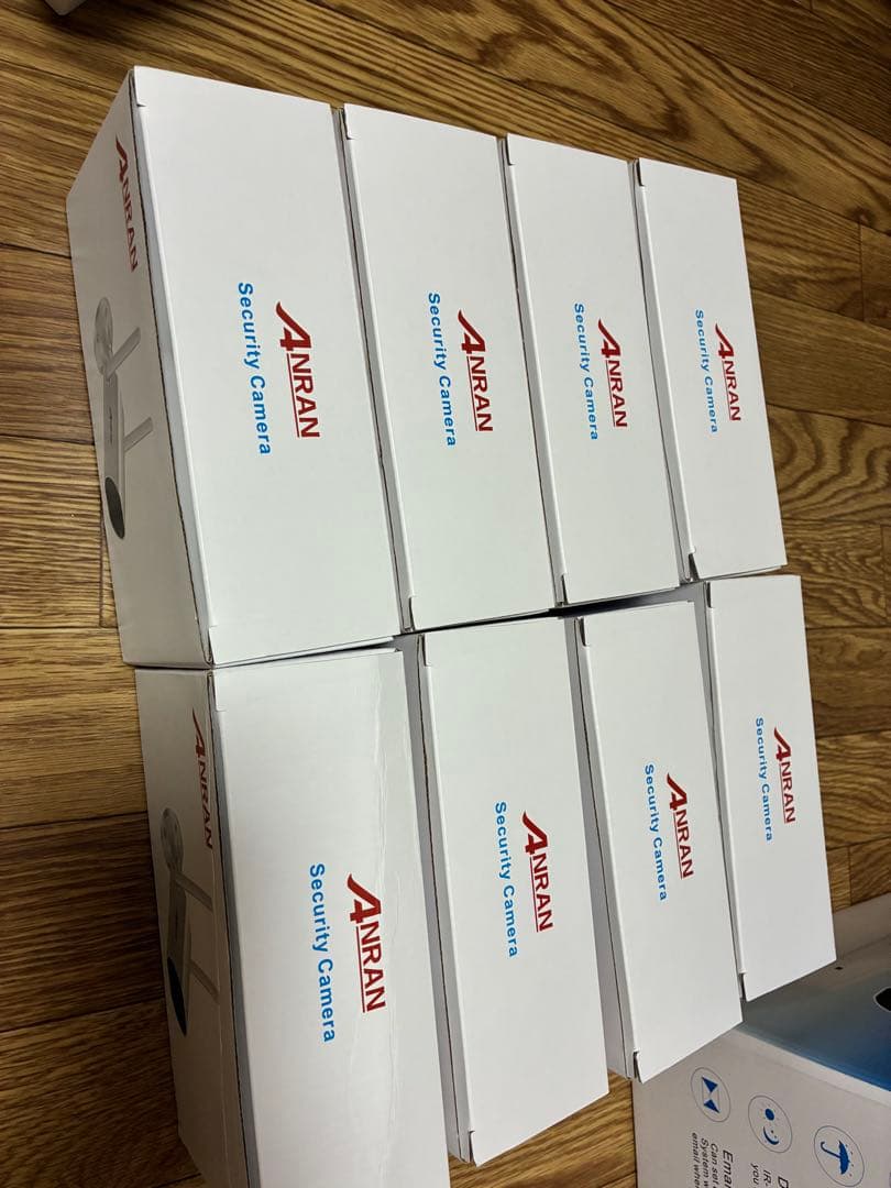 新品ANRAN防犯カメラ無線ダブルアンテナ型8チャンネルセットHDD無し