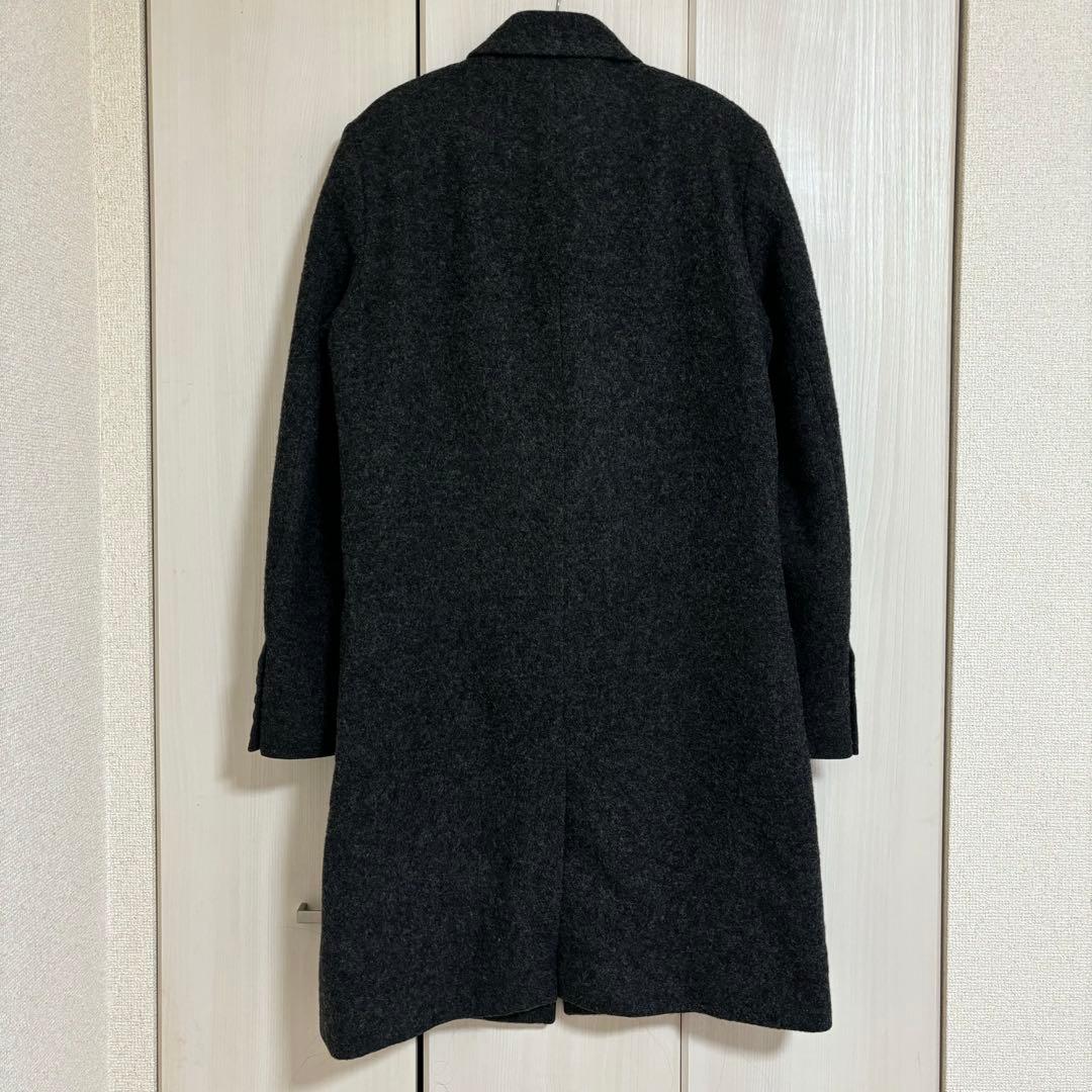 AMI PARIS 22AW メルトンチェスターコート グレー ブラック 46