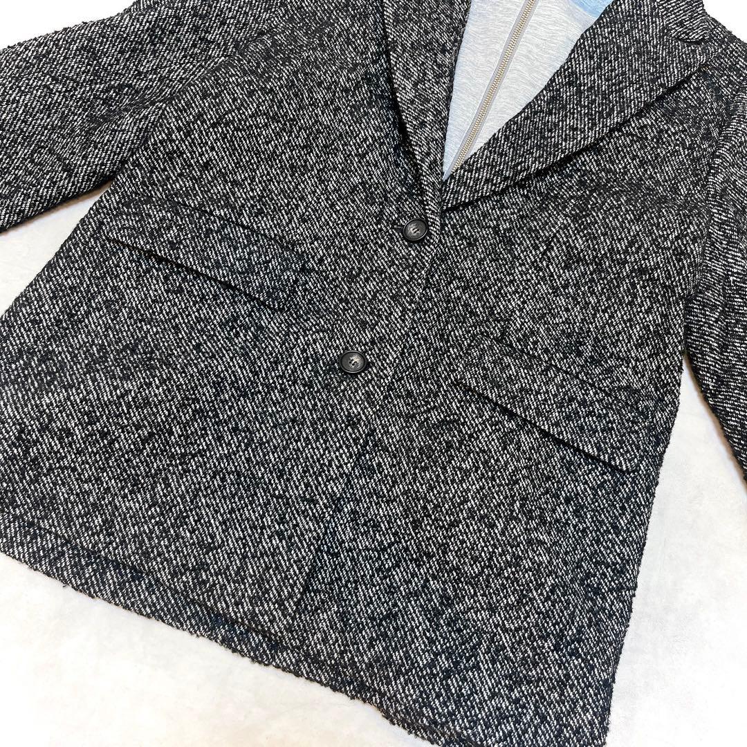 Mila Owen フードドッキングシングルブレストジャケット◇ツイード 1