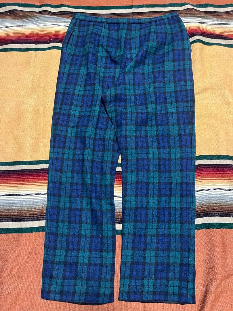 70s USA製 PENDLETON ウールパンツ \"BLACK WATCH\"
