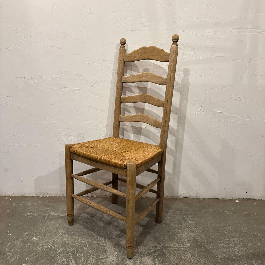 Saminaru様ダイニングチェア　カフェチェア　藁座面　剥離　3