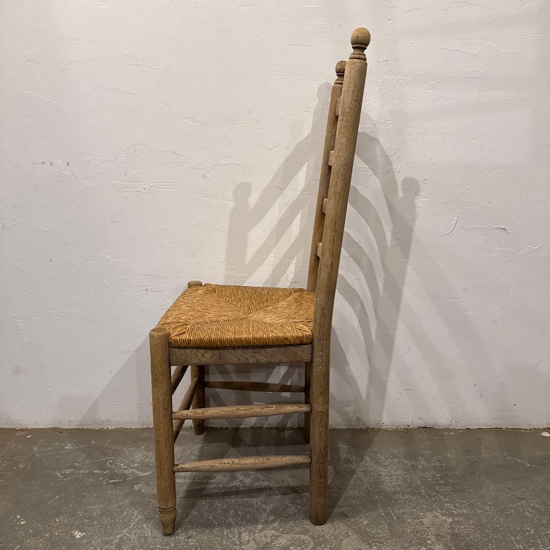 Saminaru様ダイニングチェア　カフェチェア　藁座面　剥離　3