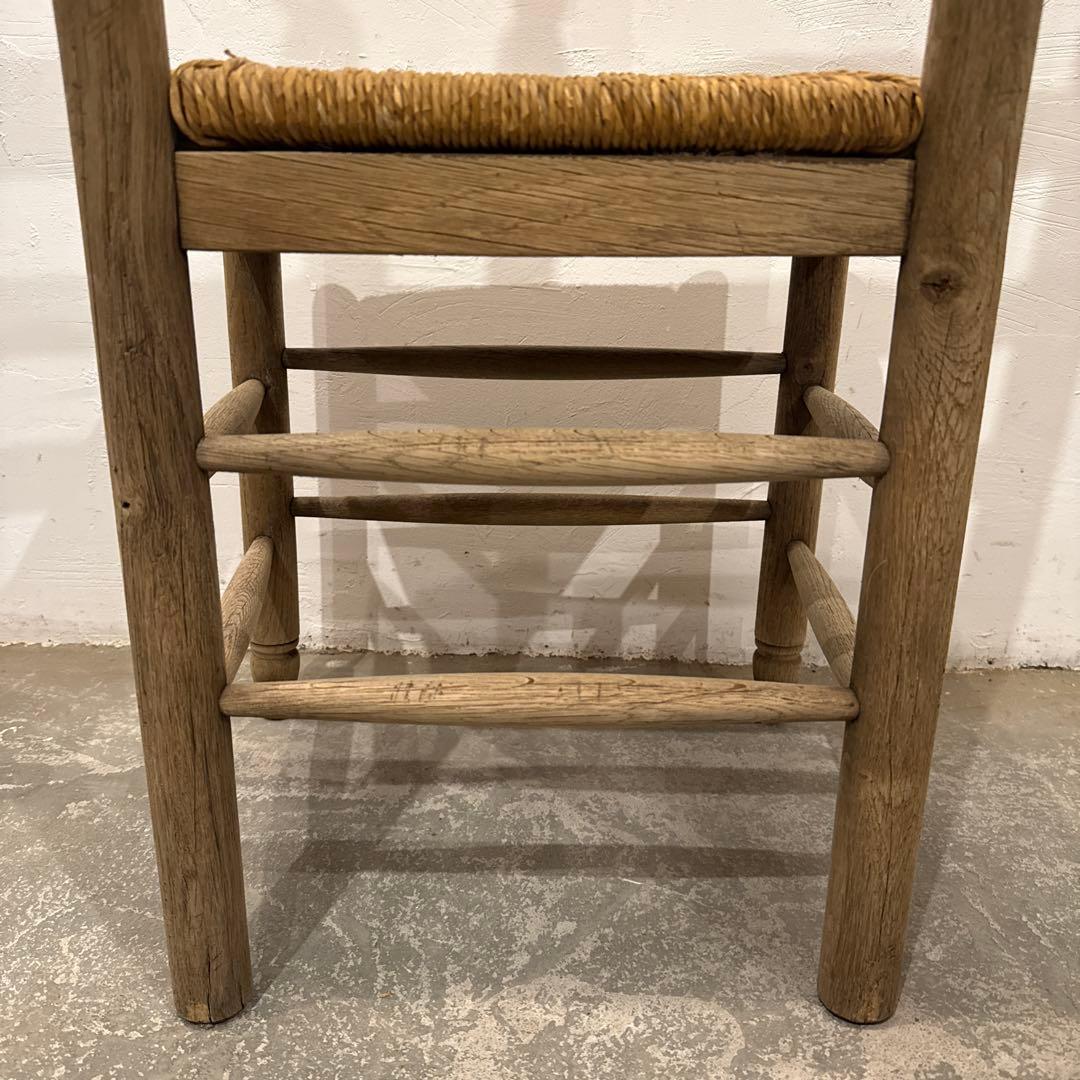 Saminaru様ダイニングチェア　カフェチェア　藁座面　剥離　3