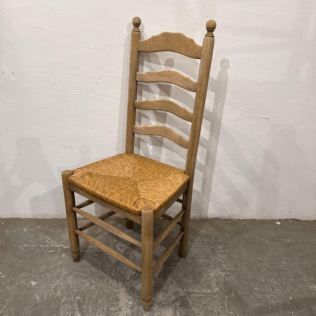 Saminaru様ダイニングチェア　カフェチェア　藁座面　剥離　3