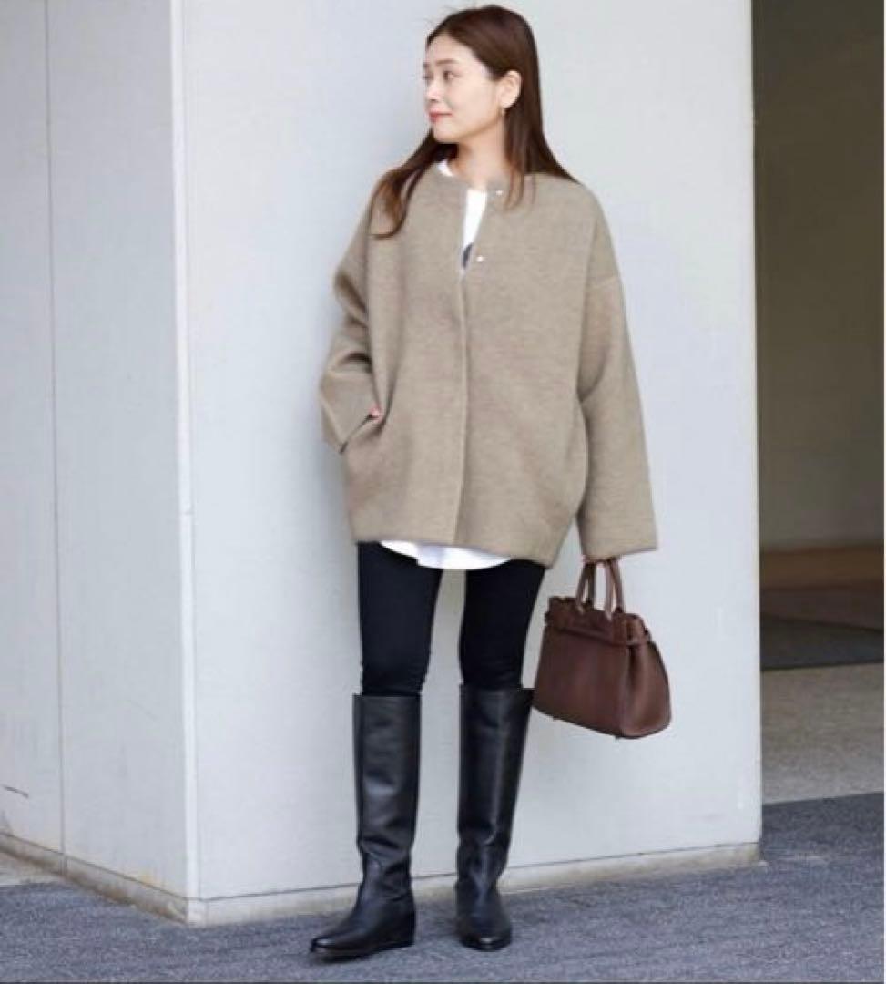 新品ジャーナルスタンダードダブルフェイスコクーンカーディガン