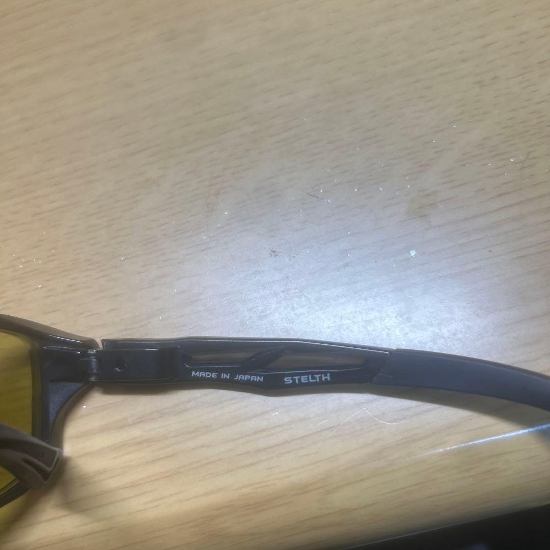 スポーツサングラス ブラウンフレーム イエローレンズ