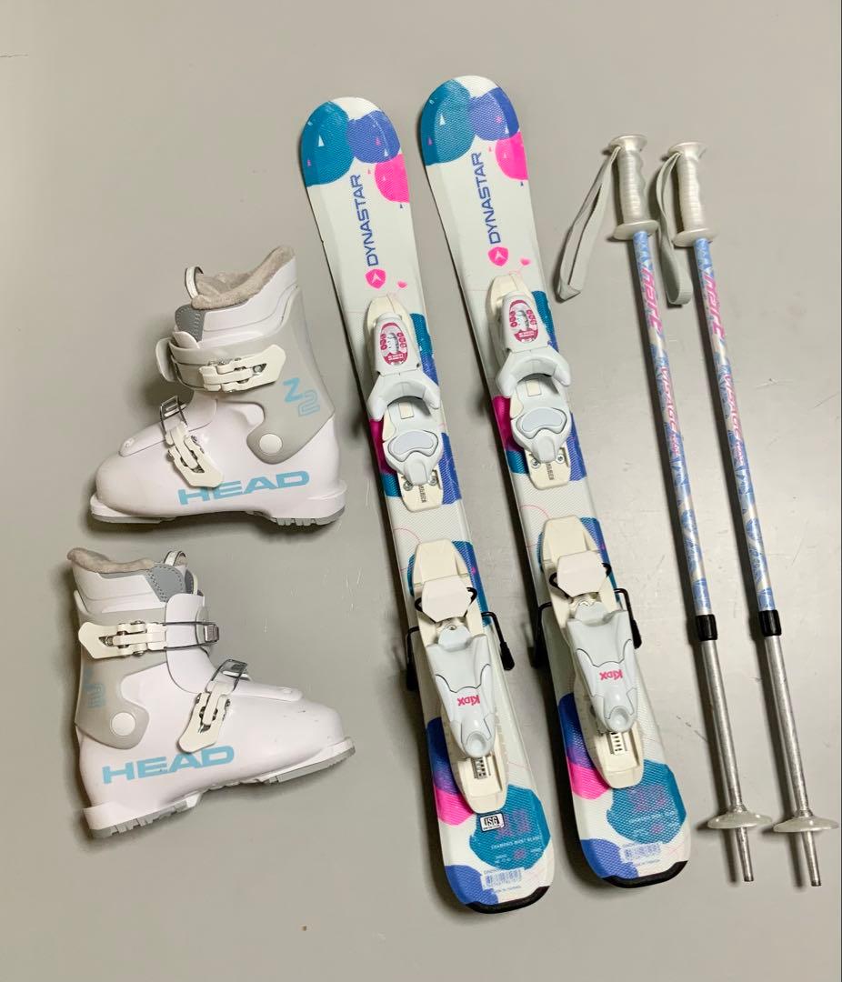 良品　ジュニアスキー 4点セット DYNASTAR 板80cm／靴19cm