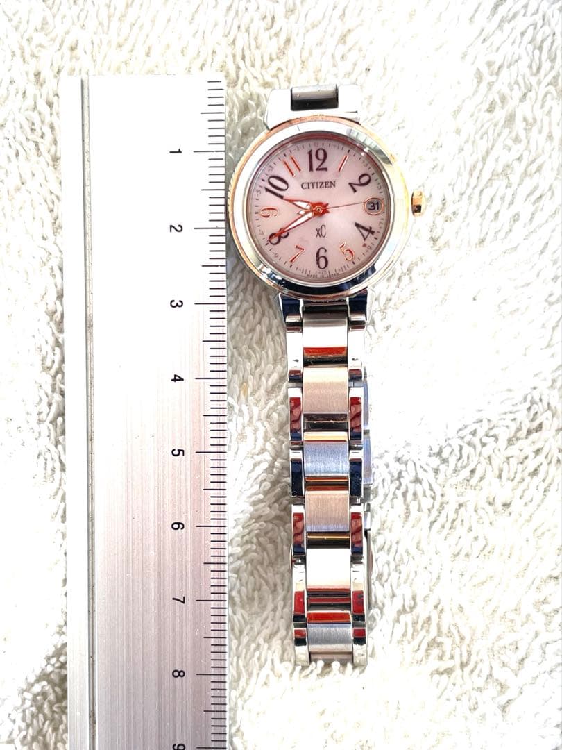 GUMI。美品❣xC電波ソーラー　H060ハッピーフライト　銀文字盤　稼働