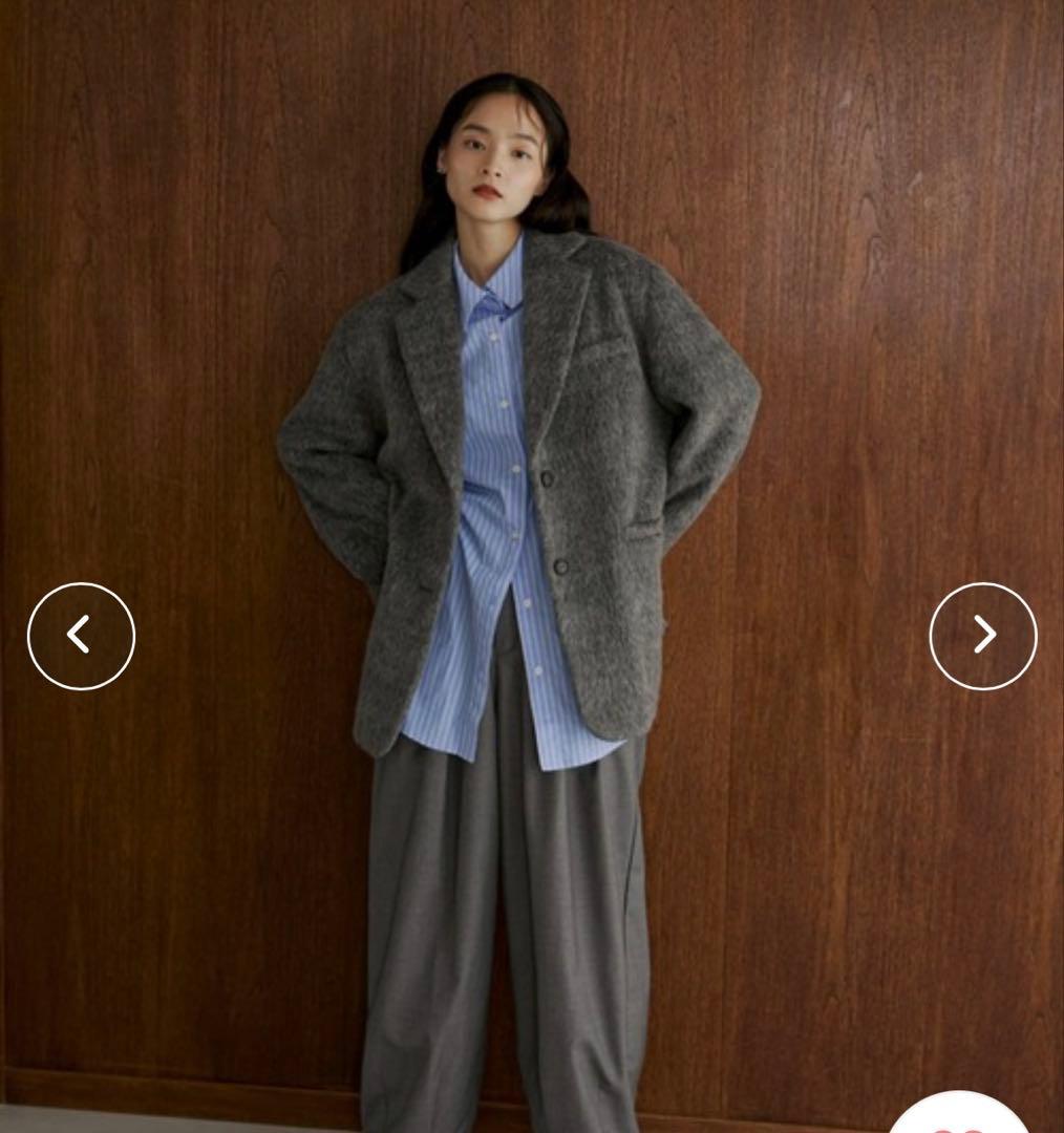 HTM★ シャギーテーラードジャケット