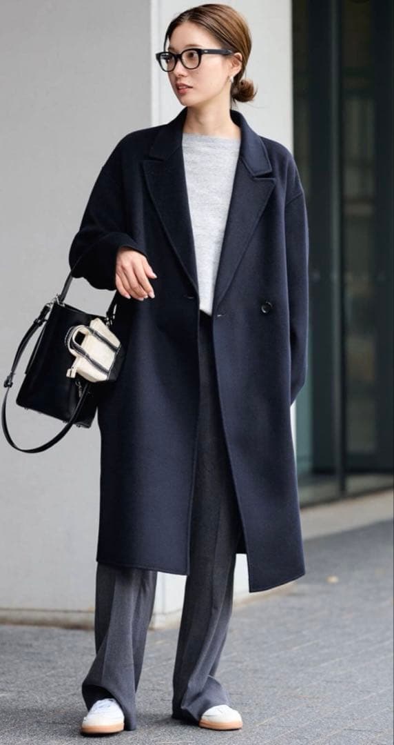 FRAMeWORK 24AW SUPER160sダブルブレストコート　38