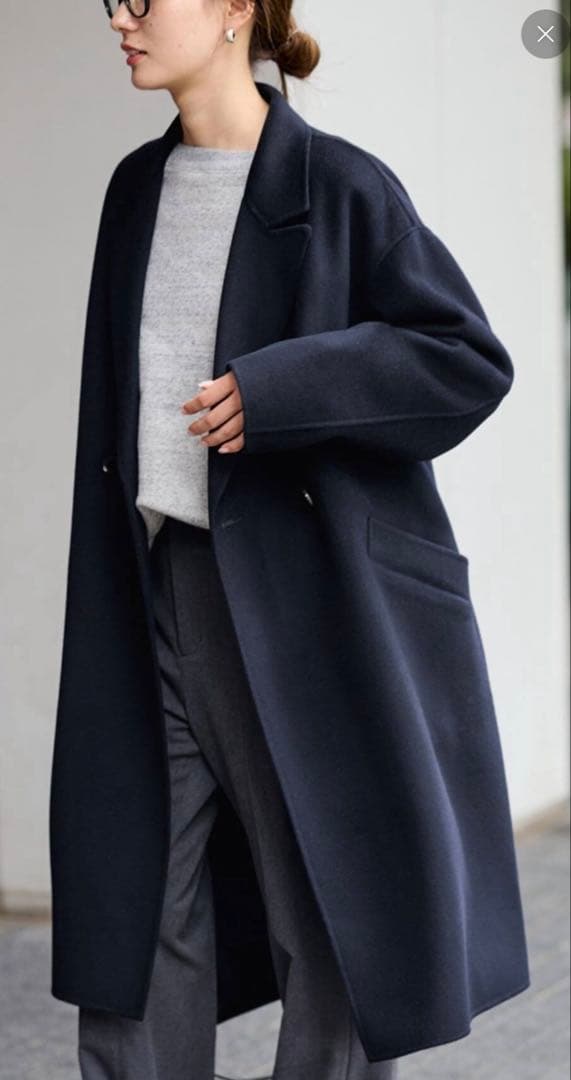 FRAMeWORK 24AW SUPER160sダブルブレストコート　38