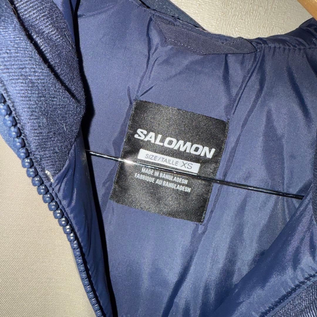 SALOMON NO DRAMAフード付きウェア ネイビー