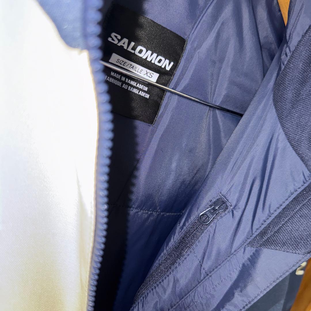 SALOMON NO DRAMAフード付きウェア ネイビー