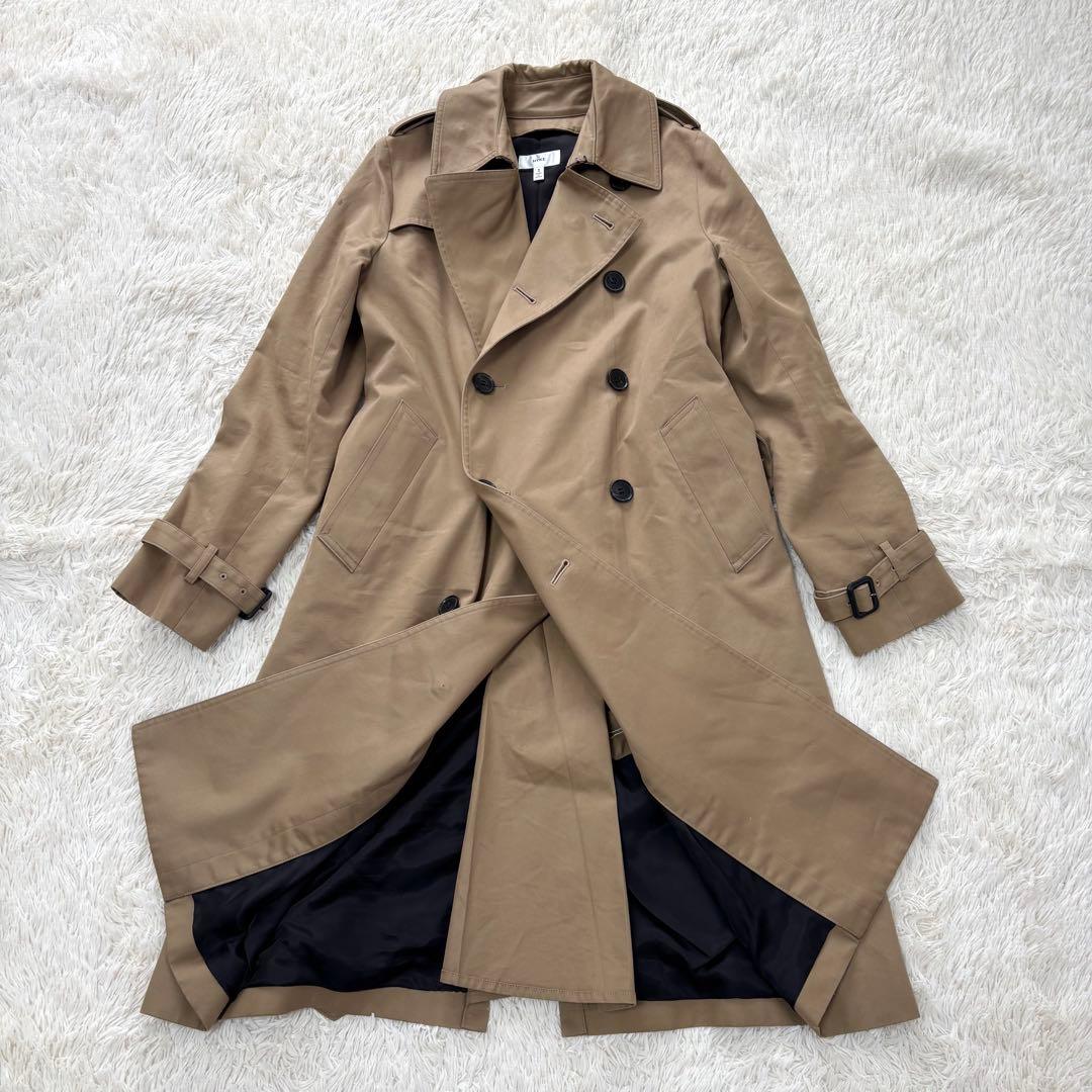 HYKE TRENCH COAT トレンチコート ベルト ボタン完備 ベージュ