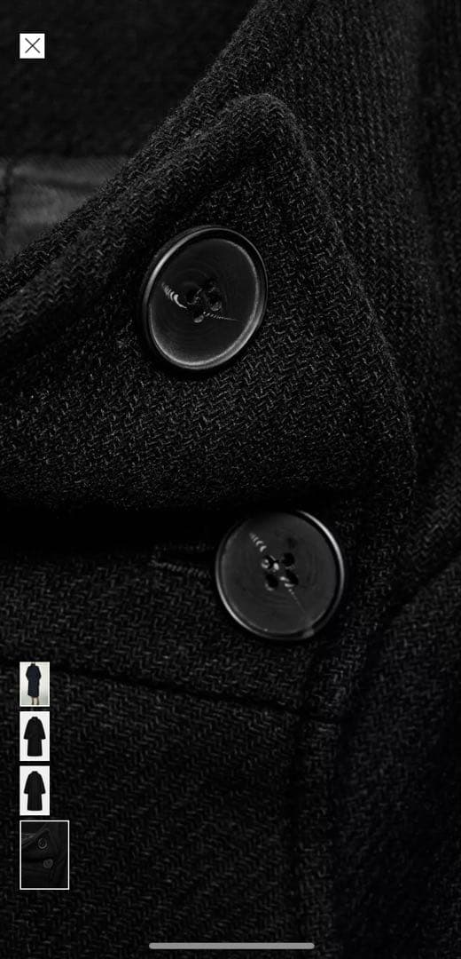 完売新品未使用タグ付き ハイネックウールコート