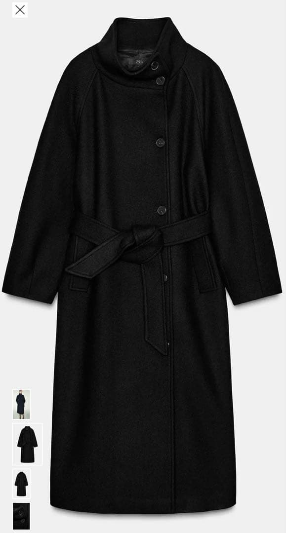 完売新品未使用タグ付き ハイネックウールコート