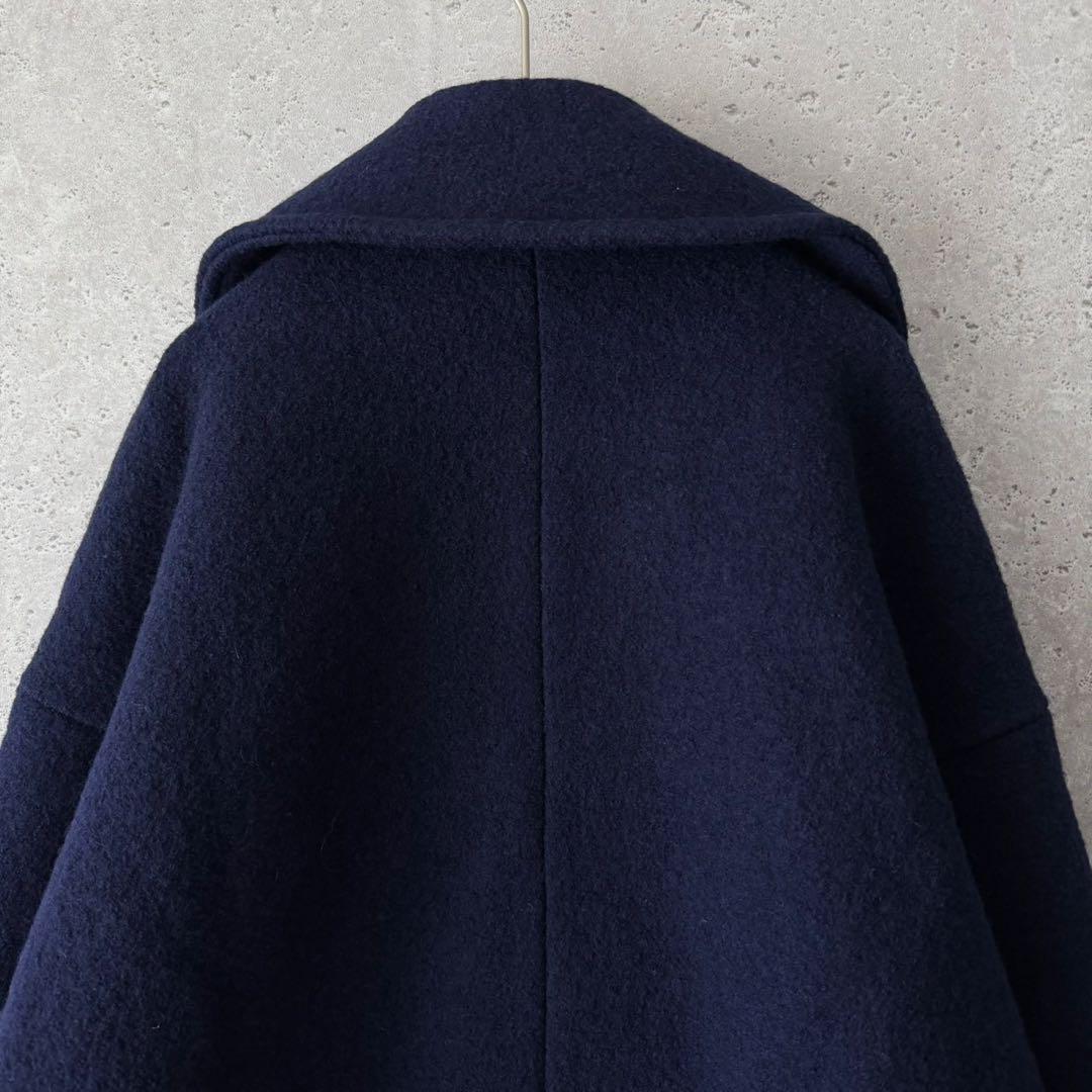 近年✨コラージュガリャルダガランテ　圧縮ウールコート　ネイビー