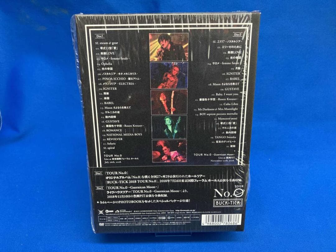 帯あり　BUCK-TICK/LIVE DVD TOUR No.0 完全生産限定