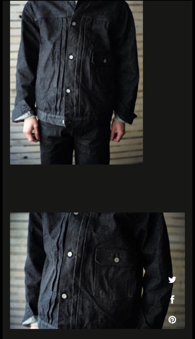 boncoura 9周年　ブラックデニムジャケット　1st