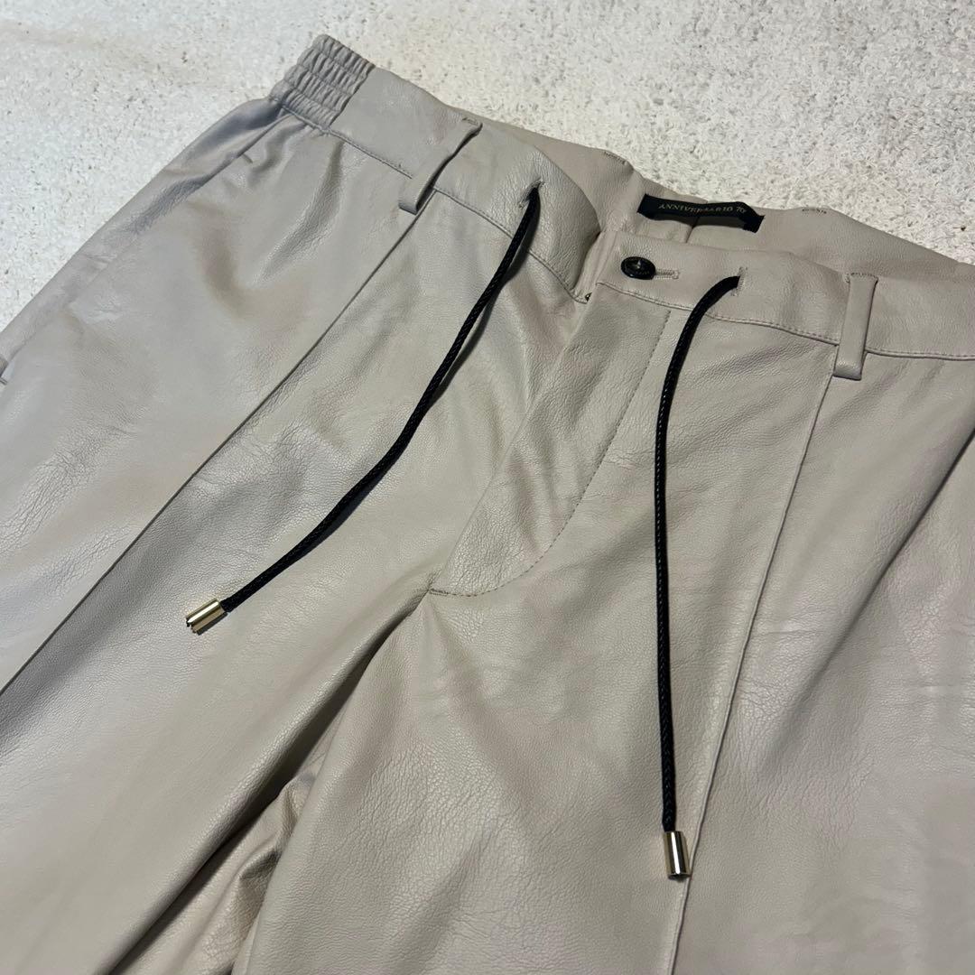 ジャブスアルキヴィオ　マサッチョ　シンセティックレザーパンツ　70周年記念　50