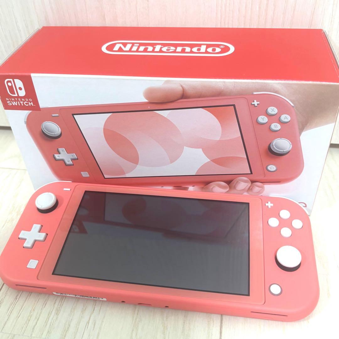 【美品】Nintendo Switch Lite ライト コーラルピンク 本体