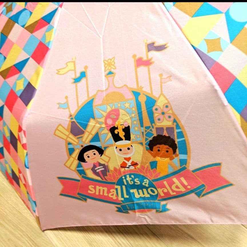 タグ付　パリディズニー　イッツアスモールワールド　かわいい折りたたみ傘