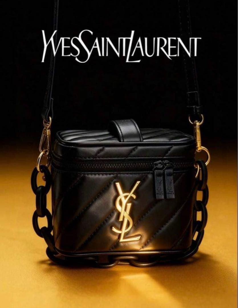 【未使用】イヴサンローラン ノベルティヴァニティポーチ/ショルダーバッグ YSL