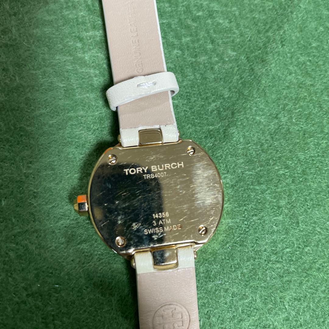 【美品】TORY BURCH トリーバーチ 腕時計 レザー スイス製 箱付き