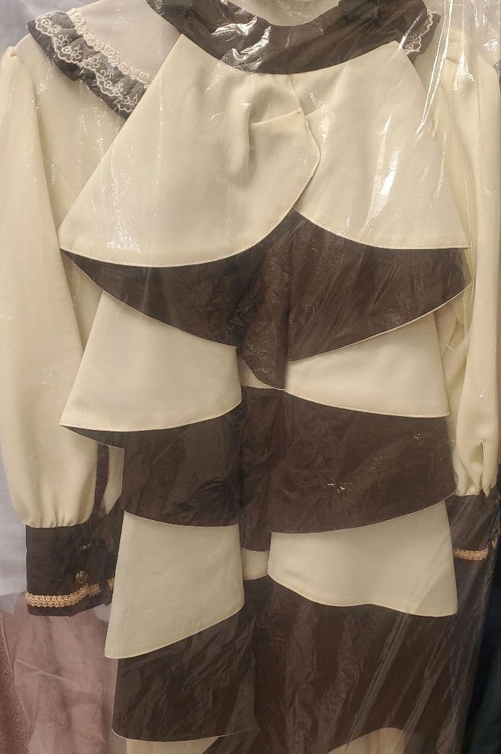 Innocent world フルールバッスルドレス(半袖)　アイボリー　L