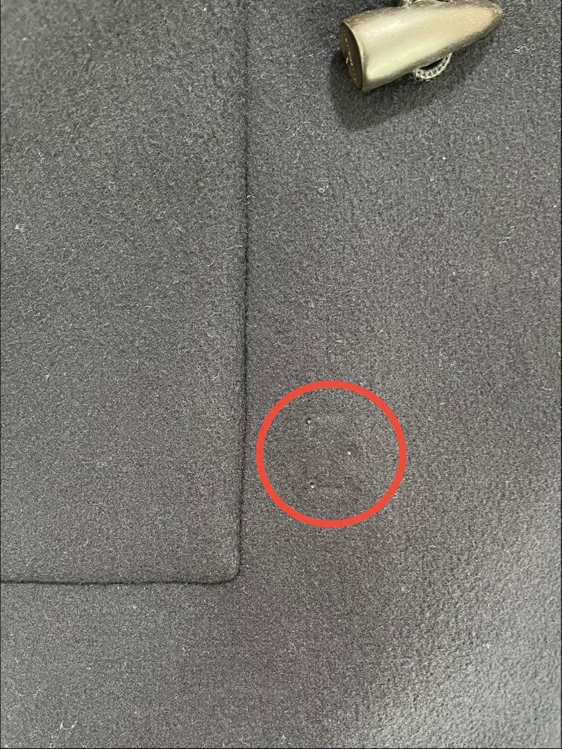 BALENCIAGA ネイビー ダッフルコート（46）※右下トグルボタン破損有