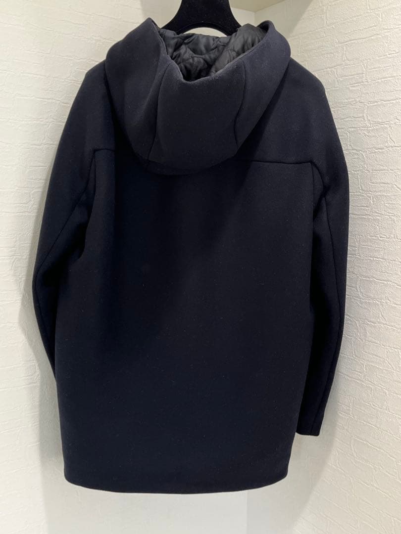 BALENCIAGA ネイビー ダッフルコート（46）※右下トグルボタン破損有