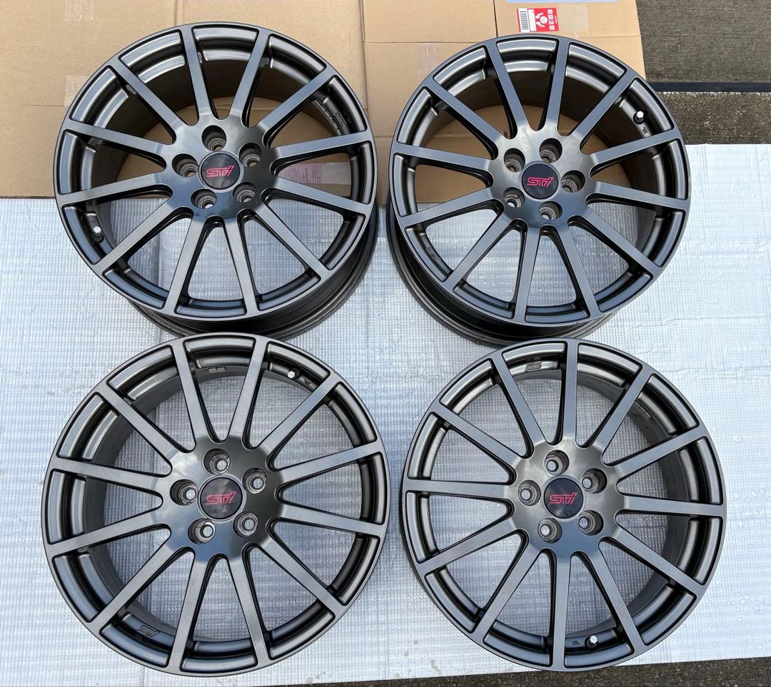 SUBARU STI 純正OP 17インチ7.5J+48 ガンメタホイール②
