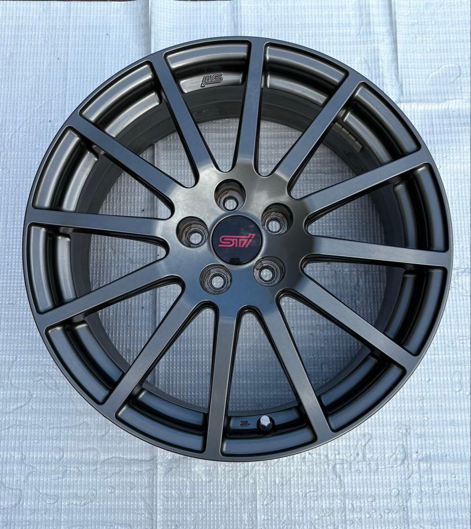 SUBARU STI 純正OP 17インチ7.5J+48 ガンメタホイール②
