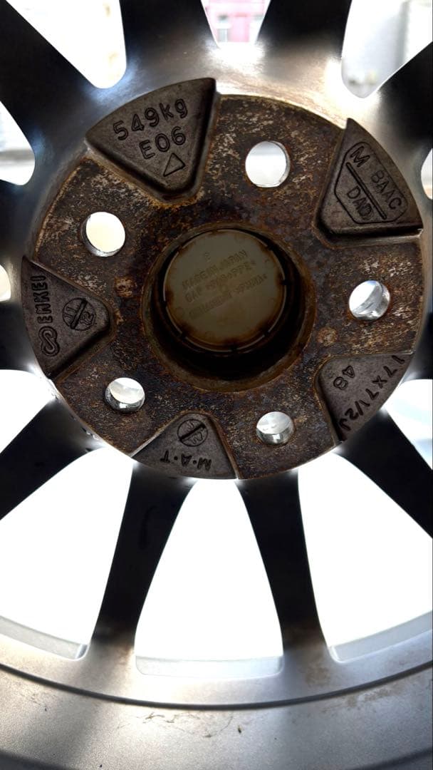 SUBARU STI 純正OP 17インチ7.5J+48 ガンメタホイール②