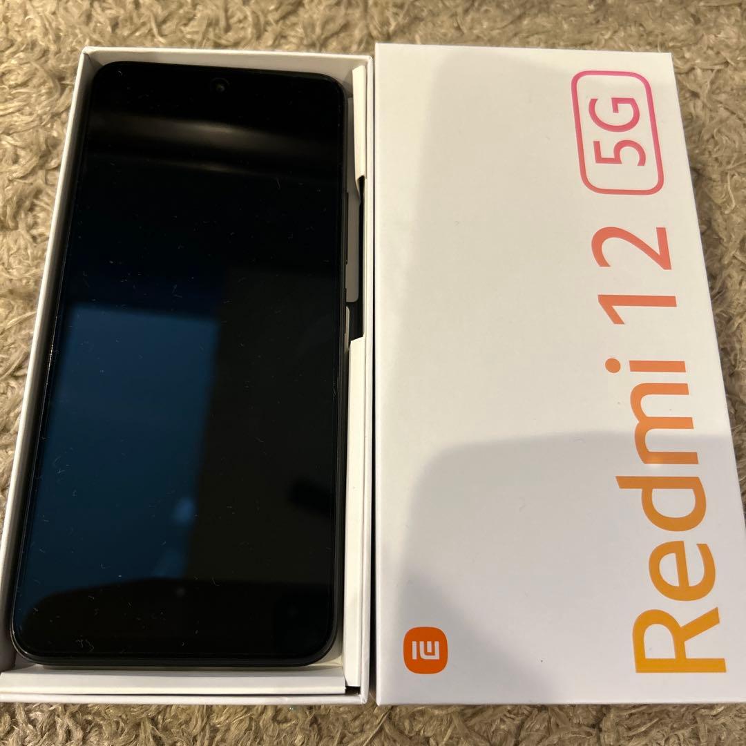 動作確認中ですXiaomi Redmi 12 5G 本体　ブラック　128GB
