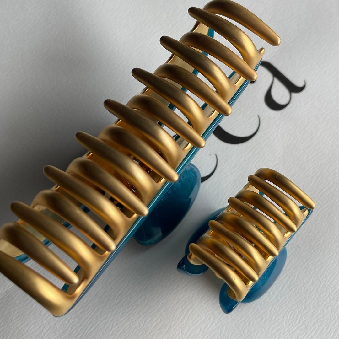 【早い者勝ち】極美品 acca アッカ クリップ 大小セット ブルー 2つセット