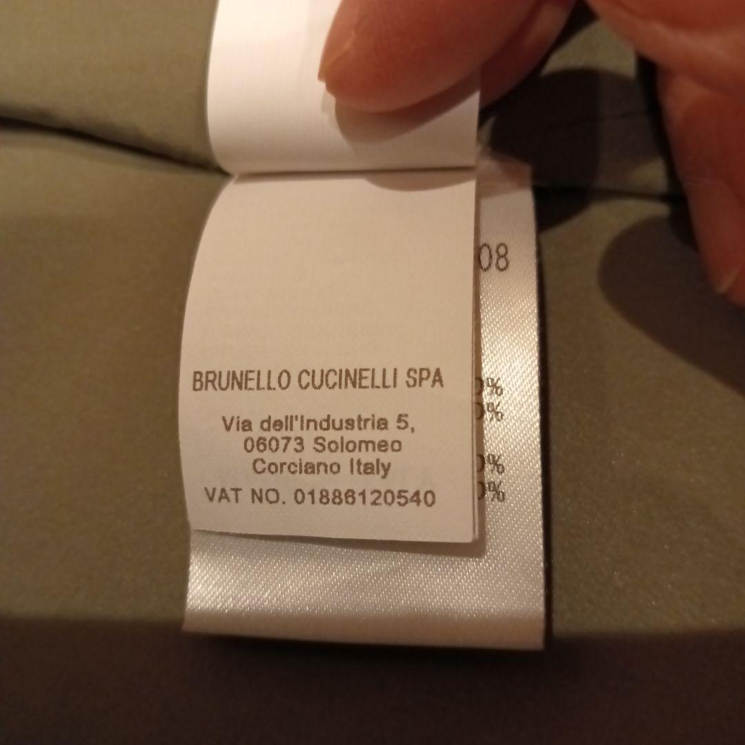 BRUNELLO　CUCINELLIオリーブ色 フード付きロングコート