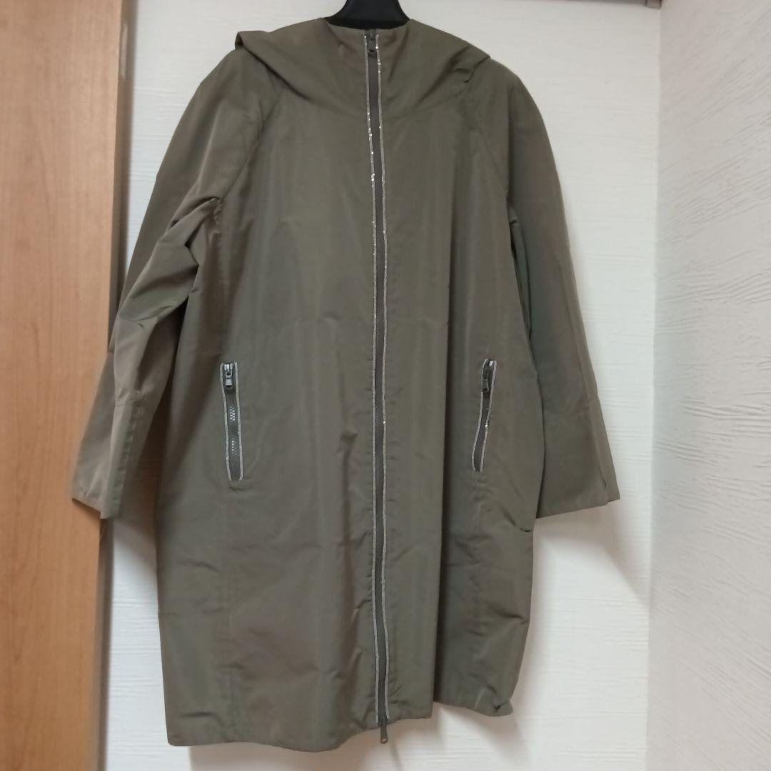 BRUNELLO　CUCINELLIオリーブ色 フード付きロングコート