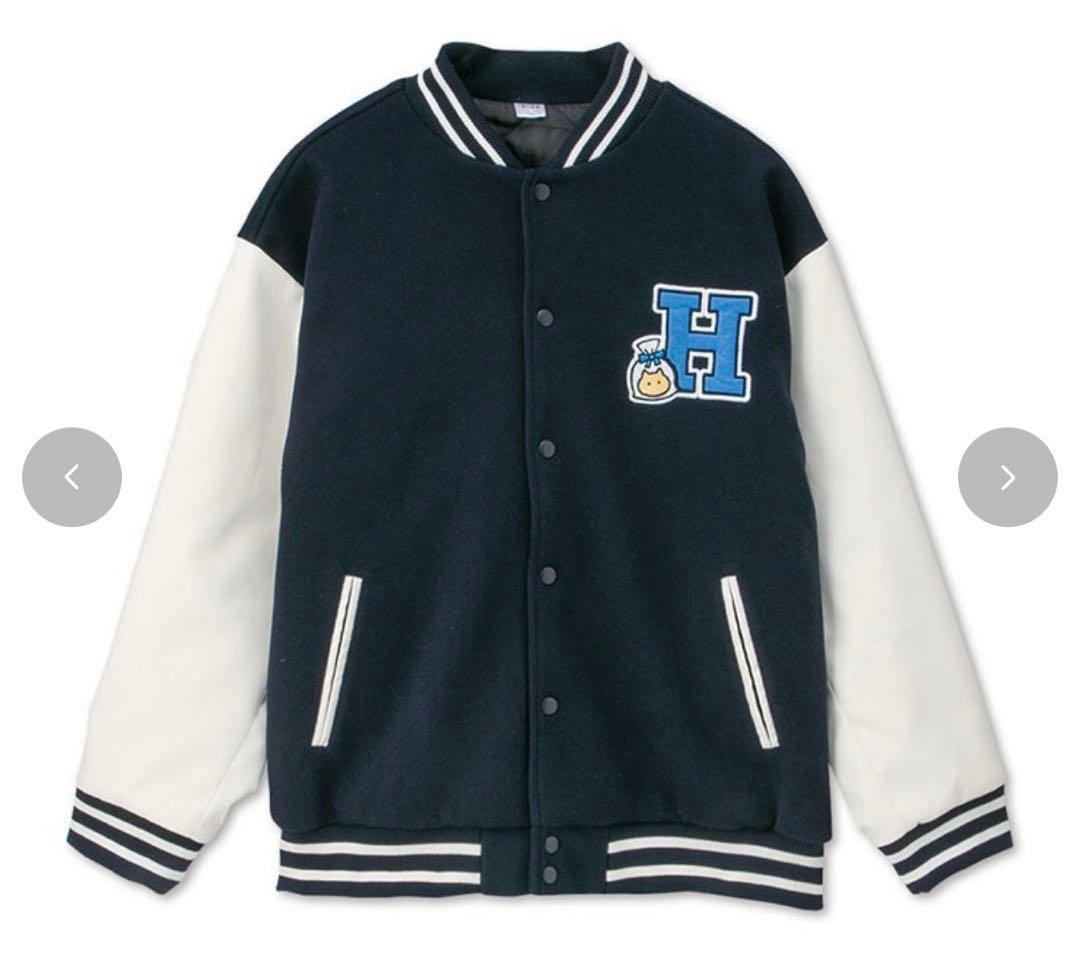 匿名配送　ちいかわ　アベイル　ハチワレ　3L メンズ　スタジャン　サガラ刺繍