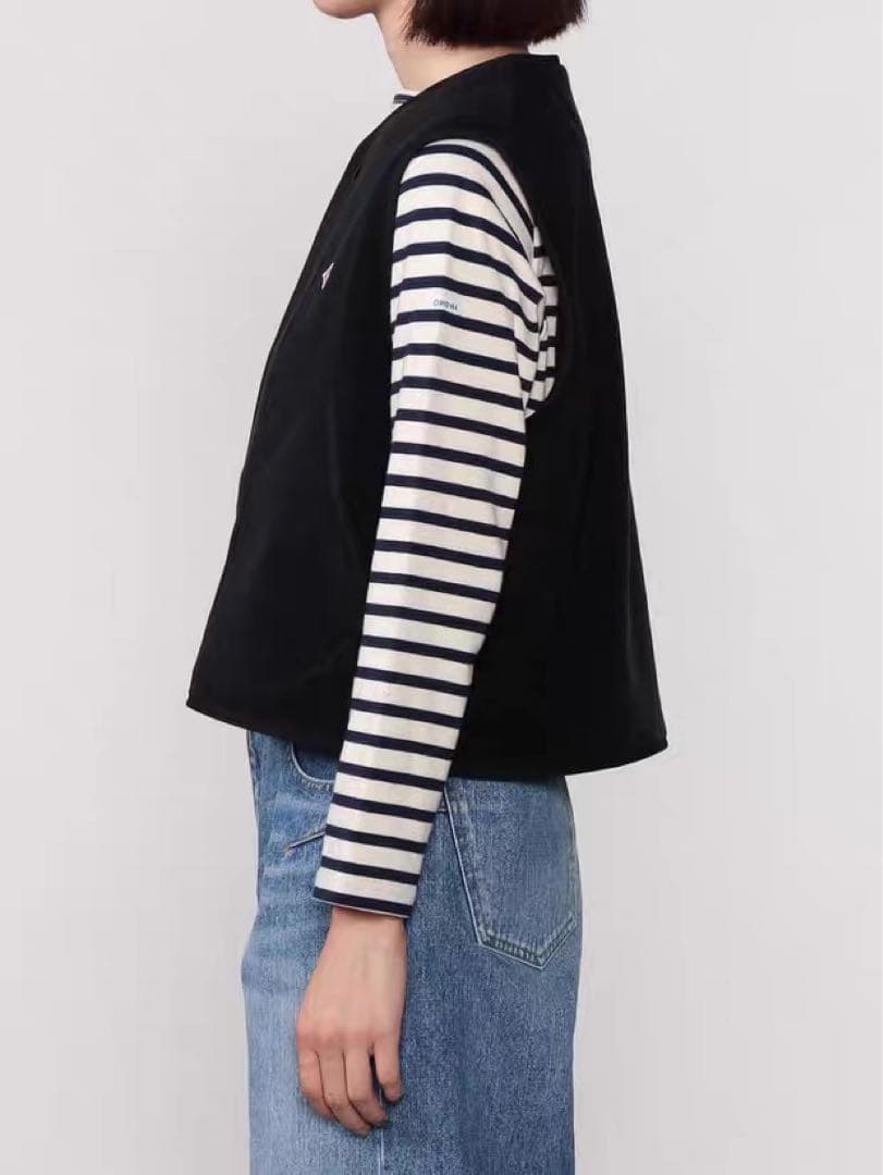 未使用品DANTON(ダントン)フリース カラーレスベスト レディース38